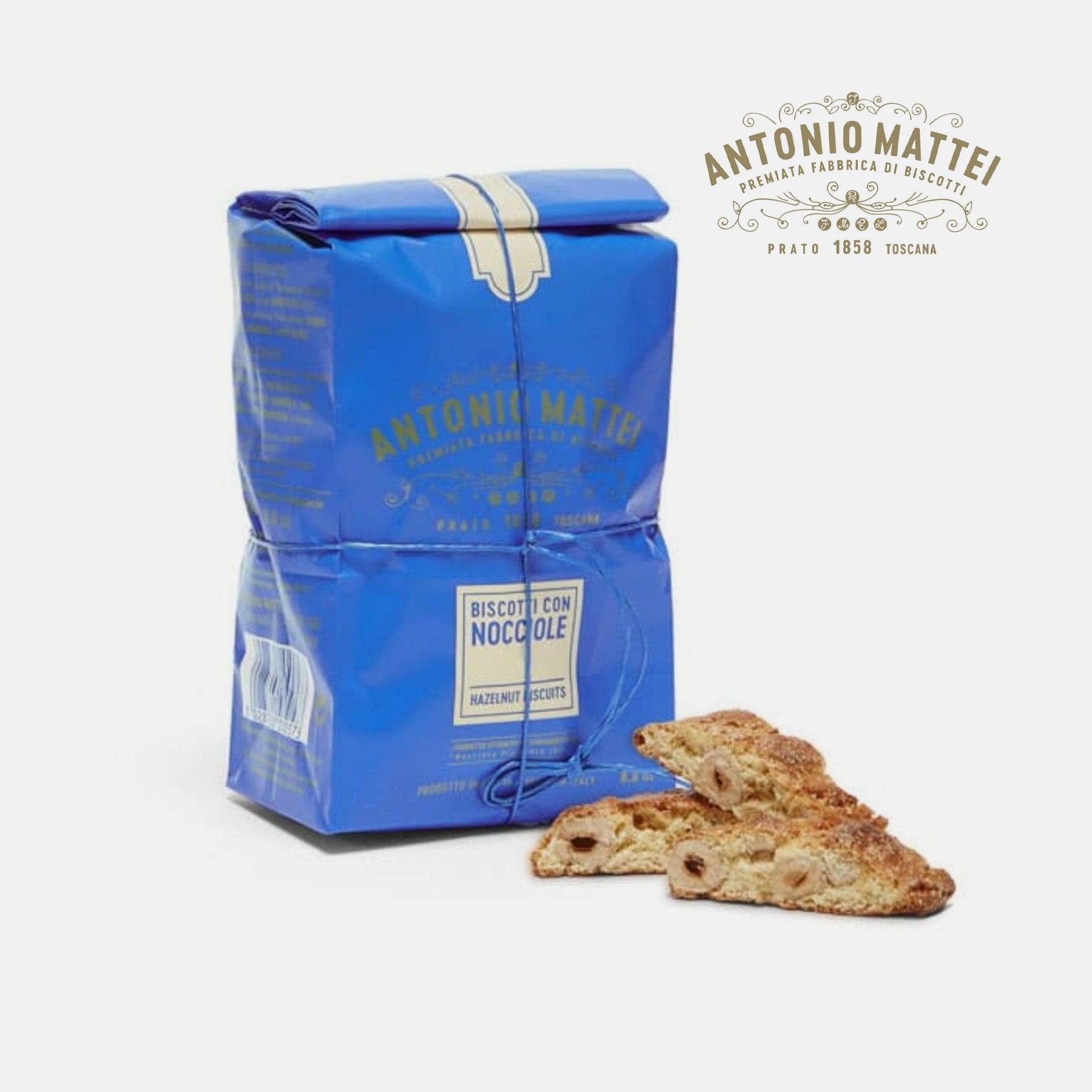 Cantucci di Prato Nocciole IGP Piemonte 250gr - Antonio Mattei 1858 Prato