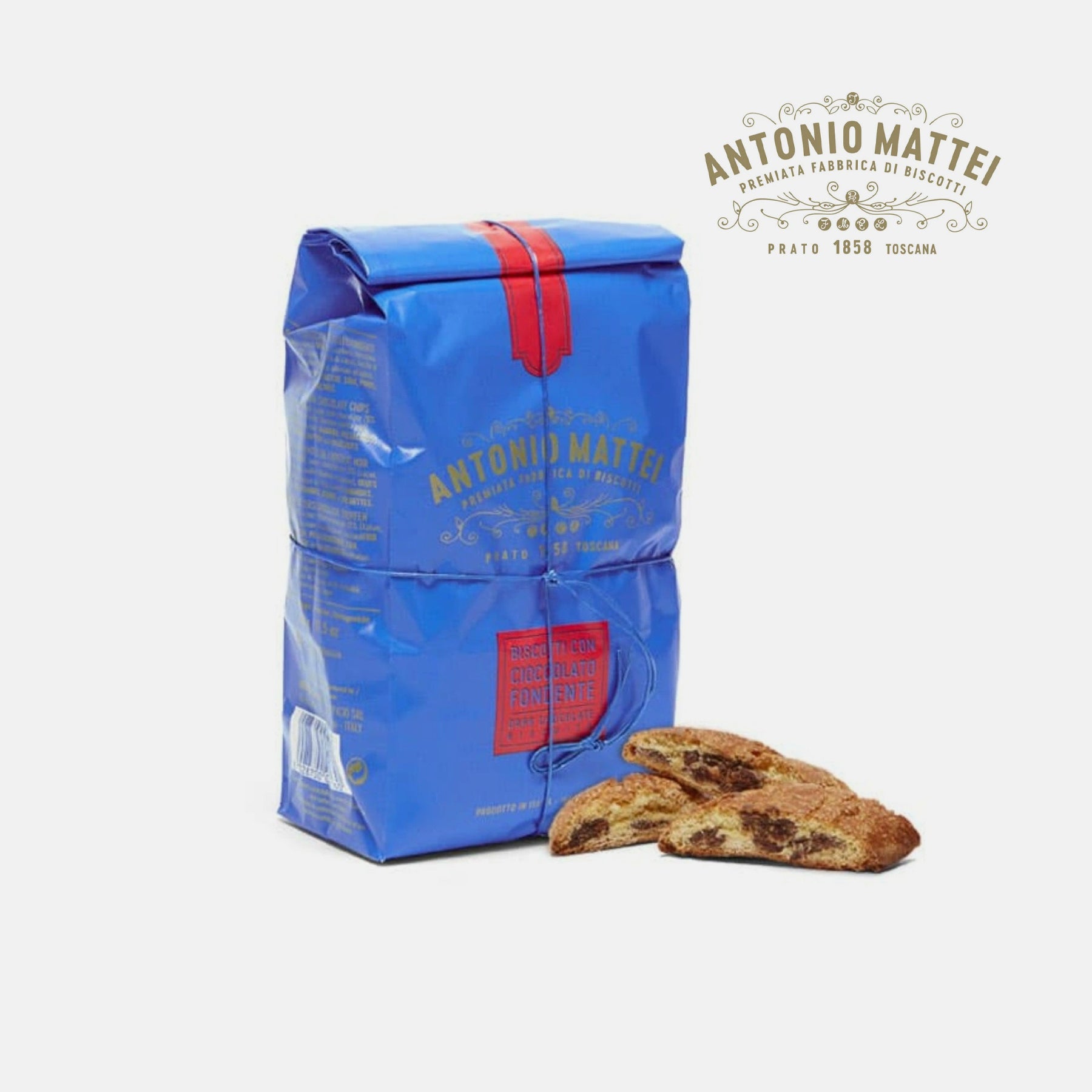 Cantucci di Prato con Cioccolato Fondente 250gr - Antonio Mattei 1858 Prato