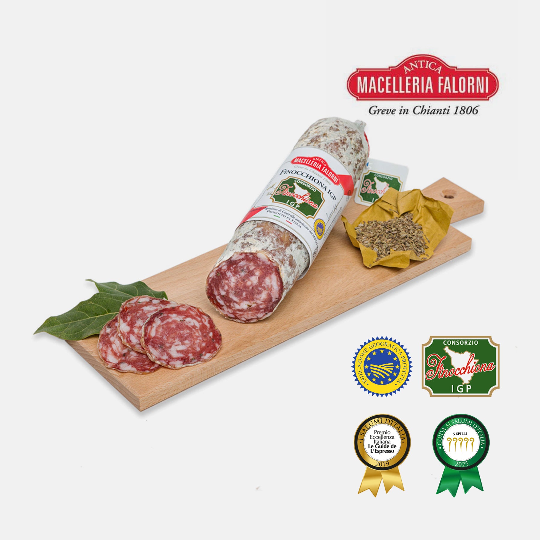 Finocchiona IGP 400gr - Antica Macelleria Falorni 1806