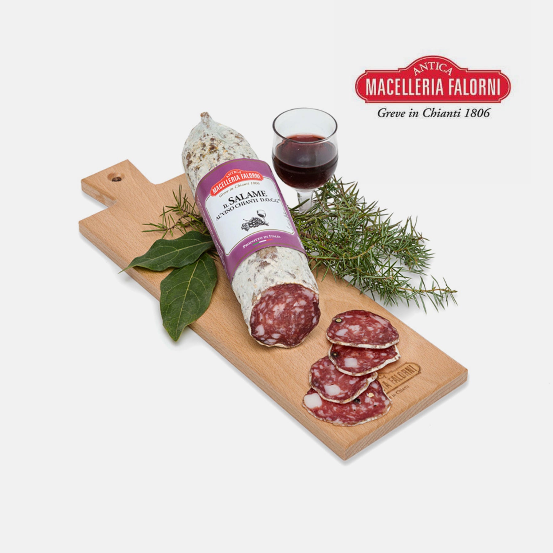 Il Salame al “vino Chianti DOCG” 400gr - Antica Macelleria Falorni 1806